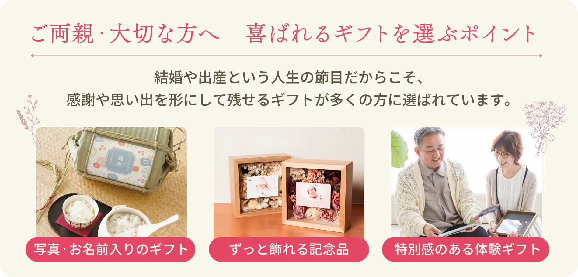 両親向けギフトメインビジュアル