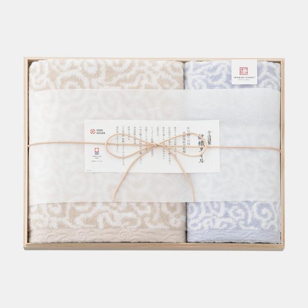 今治謹製 紋織タオルタオルセット ブルー