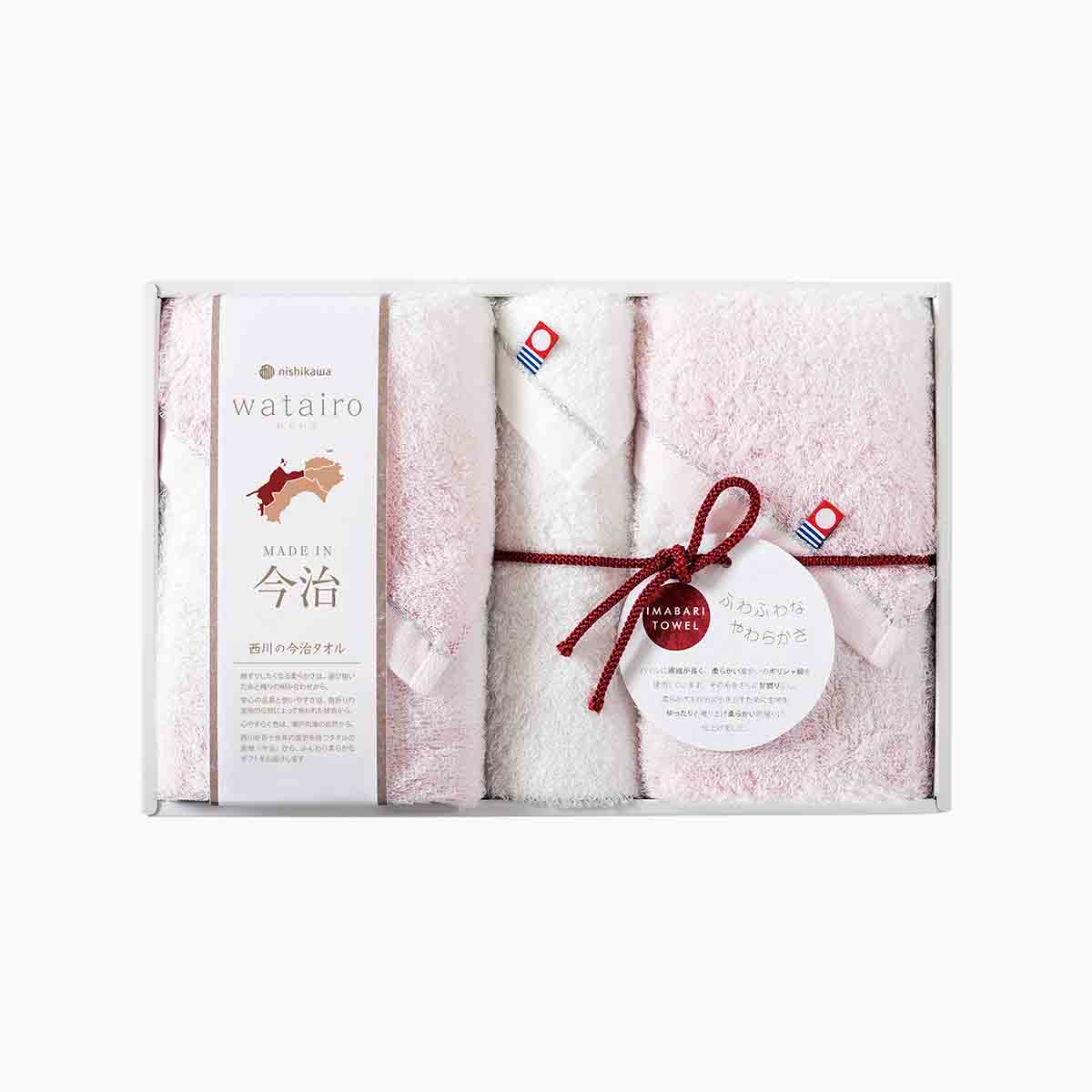 わたいろタオルセット ピンク