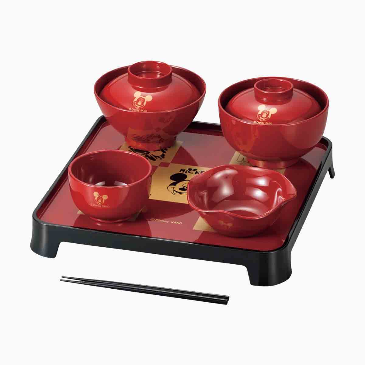 ディズニー WA お食い初めセット 赤（男）