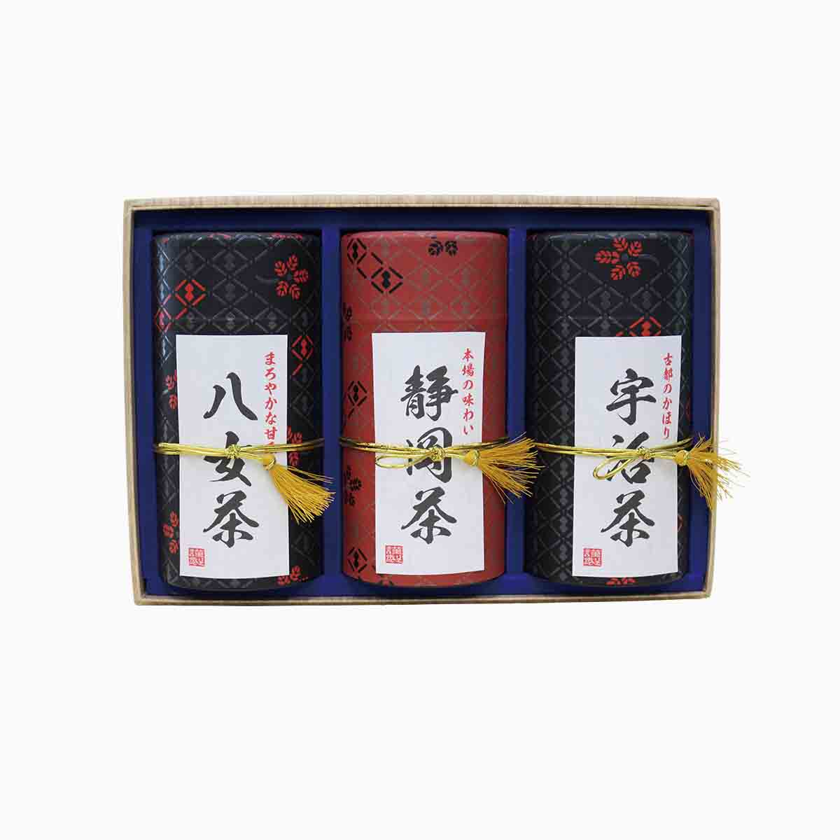 八女茶･宇治茶･静岡茶 飲み比べ詰合せ